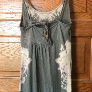 reverse tie dye upcycled Anthropologie maxi dress